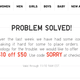 $10 off any purchase of $50+ with the code SORRY